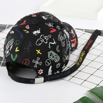 Moda de vara doodle șapcă de baseball tata pălărie Bărbați în aer liber respirabil Snapback Reglabila sport cozoroc pălărie student hip-hop capac A115