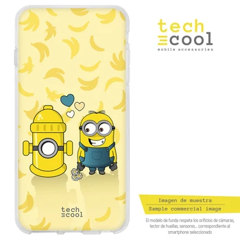 FunnyTech®Caz Silicon pentru Xiaomi Mi A1 l parodie Minion în Dragoste galben motiv