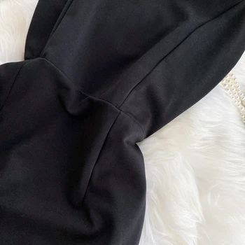TYHRU rochii Femei Negru Șirag de mărgele Sling Rochie de femei