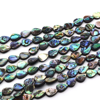 En-gros de Piatra Naturala, Margele 10x14mm Picătură Pere Fantezie Abalone Shell se Potrivesc DIY Farmecul Brățară Pentru a Face Bijuterii