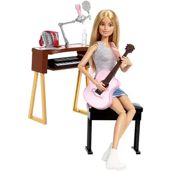 Jocuri Barbie originale Jucarii Barbie Muzician Doll & Playset Barbie Papusi Set Colector de Model Figura Toate Articulațiile Jucărie pentru Fete Boneca