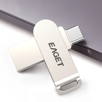 Eaget 2-În-1 de Tip C USB Flash Drive 64GB Tip-C 3.1 Pen Drive USB 3.0 Pendrive Pentru Telefoane Mobile și Laptop Macbook Calculator CU50
