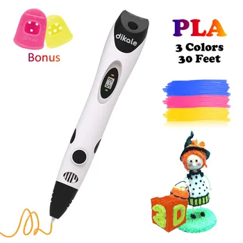 Dikale de Imprimare 3D Pen USB Canetas Creative a 7-a Generație Impresora Magica 3D Pen Scribble Desen Stilou Filament PLA Copil Adult Cadou