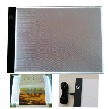 Huacan A4 A5 Diamant Pictură de Lumină LED Tableta Pad Instrument de Diamant Mozaic Accesorii de Trei Nivel Estompat