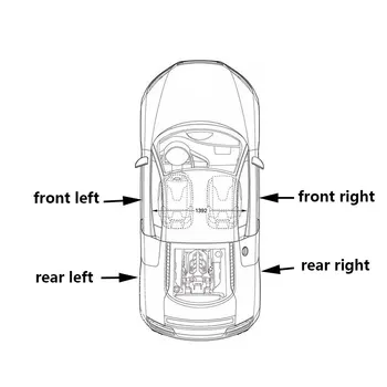 Fata Spate Stanga Dreapta Auto Ușă De Blocare A Dispozitivului De Acționare Cu Motor Pentru Chevrolet-Daewoo Lacetti J200 1.6 L/1.8 L Aveo ,02-09