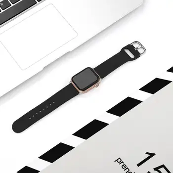 Curea din piele correa Compatibile pentru Apple Watch 4 5 Banda 40mm 42mm pulseira pentru Iwatch Benzi 38 44 mm Bratara correas seria 3