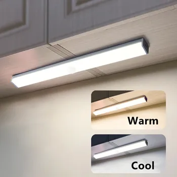 LED-uri de Lumină Dulap, Sub Dulap Lumini USB de Încărcare de Mișcare Senzor de Lumină Oglindă pentru Baie Bucătărie Lumini de Noapte Dulap Dormitor