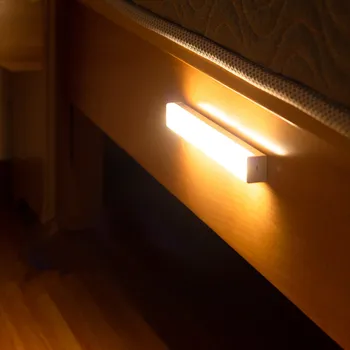 LED-uri de Lumină Dulap, Sub Dulap Lumini USB de Încărcare de Mișcare Senzor de Lumină Oglindă pentru Baie Bucătărie Lumini de Noapte Dulap Dormitor
