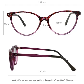 TANGOWO Epocă Cateye ochelari de Soare pentru Femei Ochelari Miopie Clip pe Designer de Brand Optice Rama de ochelari baza de Prescriptie medicala Multifuncțional