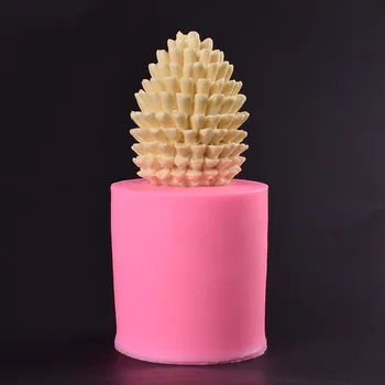 Crăciun 3D Con de Pin Silicon Lumânare Mucegai Ceara de albine con de Brad Lumânare Face Mucegai DIY Manual de Ciocolata Tort cu Lumanari