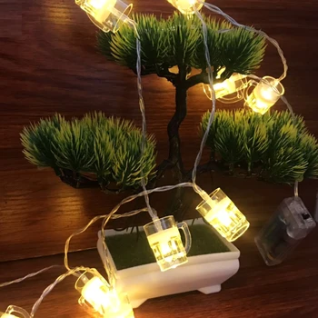 10 LED 3D Halbă de Bere Șir de Lumini Alimentat de la Baterie pentru Bar de Crăciun, Ziua de naștere Petrecere de Nunta Dormitor de Cămin Summer Club Decoratiuni