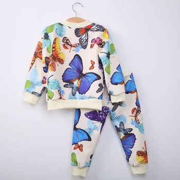 2019 Nou Toamna 2 BUC Baby Toddler Copii Fete Haine Casual cu Maneci Lungi Cardigan Topuri Pantaloni Costume Set 1 2 3 4 Ani