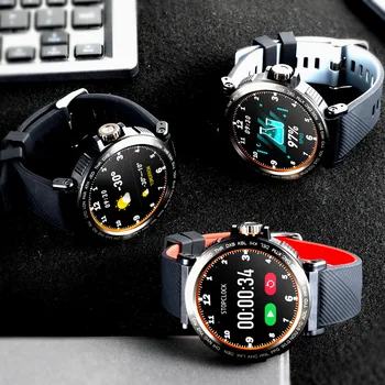 S18 Ecran Complet Tactil de Ceas Inteligent IP68 impermeabil Bărbați Sport Ceas cu Heart Rate Monitor Smartwatch pentru IOS, Android telefon