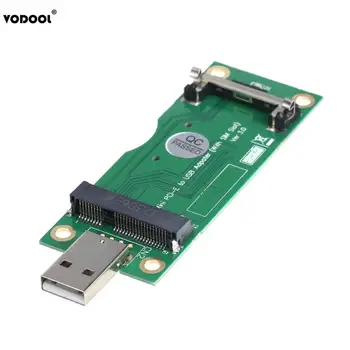 Mini PCI-E Adaptor USB cu SIM 8pini Slot pentru Card WWAN/LTE Suport Modul SIM 6pini/8pini Card Conector