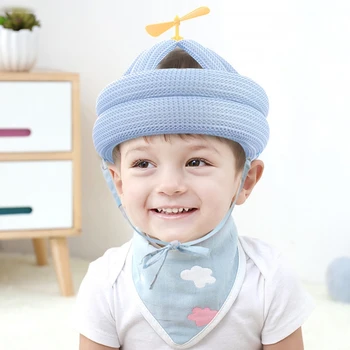 Copil Copil Capac Anti-coliziune de Protecție Pălărie Copil Casca de Siguranță pentru Sugari Moale, Confortabil de Protecție a Capului Reglabil