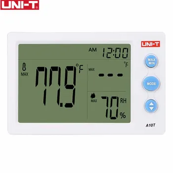 UNITATEA de Mini Termometru Higrometru A10T Ceas Statie Meteo de Interior, de Exterior Senzor de Temperatur Umiditate Metru Digital LCD