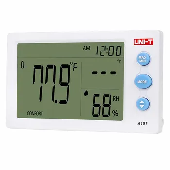 UNITATEA de Mini Termometru Higrometru A10T Ceas Statie Meteo de Interior, de Exterior Senzor de Temperatur Umiditate Metru Digital LCD