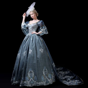 Medieval al 18-Lea bal Mascat Rochie Fancy Marie Antoinette Dress Rochie în stil Baroc Mascarada Istorice Costum Victorian Rochii