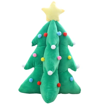 Stralucitoare Cântând Pom de Craciun Perna Pom de Crăciun Formă de Jucărie de Pluș, Perna de Acasă Festivalul Decor de Crăciun pentru Copii Cadouri