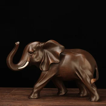 Gradina In Miniatura Decor Rășină Figurina Elefant Acasă Statuie Meserii De Birou Living Feng Shui Elefantul Decor Ornamente