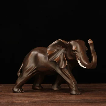 Gradina In Miniatura Decor Rășină Figurina Elefant Acasă Statuie Meserii De Birou Living Feng Shui Elefantul Decor Ornamente