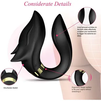 Vibratorul clitoridian G Spot Portabil Vibratoare C Forma Stimulator Adult Sex Jucarii cu Control de la Distanță pentru Femei și Cupluri
