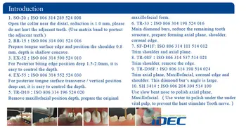 Dentare a dintilor Posteriori pregătirea ceramica zirconiu, coroane burs kit 10BUC/SET FG0710D gratuit nava