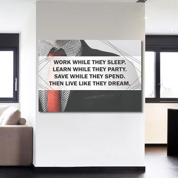 Panza Tablou Decor Acasă Cadru 1 Bucata Citate de Inspiratie Pictura HD de Muncă de Imprimare în Timp ce Ei Dorm Poster Living Arta de Perete