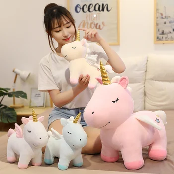 Noul Soft Unicorn Drăguț Jucărie Jucării De Pluș Animale Cal Jucarii Pentru Copii Păpuși Pentru Copii Cadouri