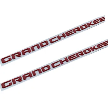 2pc OEM Pentru jeep Grand Cherokee Stanga Fata Usa Dreapta Partea Emblema Plăcuța Insigna Logo Litere Autocolant Auto Accesorii Coafura