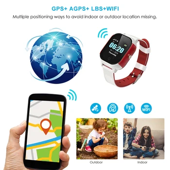 Rezistent la apa IP67 GPS de Urmărire pentru Copii Ceas Inteligent SOS Dispozitiv GPS de Localizare WIFI, 2G Ceas Inteligent Copil de Urmărire APP PK Q50 Q90
