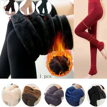 Jambiere calde de Iarnă pentru Femei, Plus Catifea Glezna-Lungime Ține de Cald Solid Pantaloni cu Talie Înaltă de Mari Dimensiuni Femei Jambiere Casual Legging
