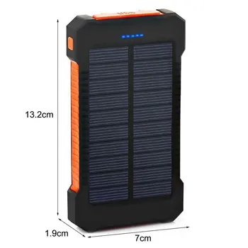 6000-7000mAh de Mare Capacitate Solar Power Bank Dual USB Portabil Solare Încărcător Universal Încărcător de Telefon Mobil Celule Solare