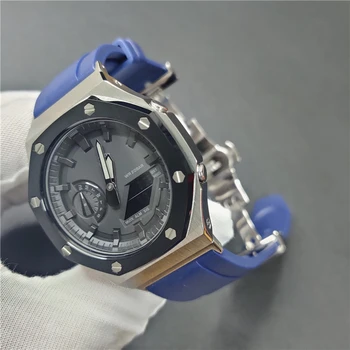 GA-2100/2110 Watchband Cu Adaptor și Ramă de Metal Cauciuc Fluor Curea de Ceas și Ceas Caz Cu Unelte și Șuruburi