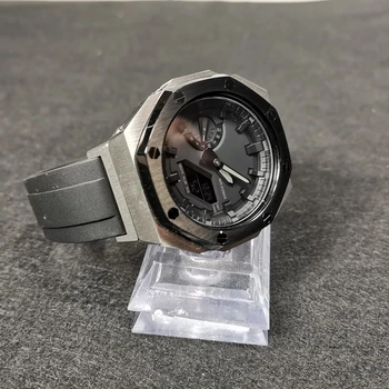 GA-2100/2110 Watchband Cu Adaptor și Ramă de Metal Cauciuc Fluor Curea de Ceas și Ceas Caz Cu Unelte și Șuruburi