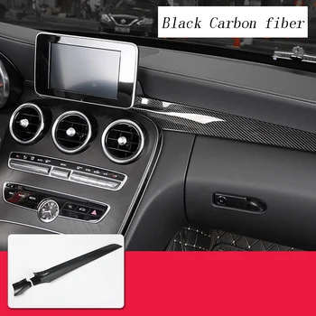 Styling auto din fibra de Carbon Consola centrala priza de Aer tabloul de Bord Cuprinde Autocolante Pentru Mercedes Benz C Class W205 GLC X253 Accesorii
