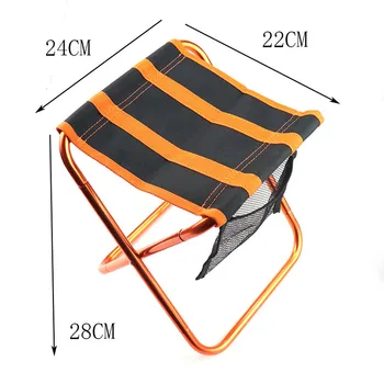 Mini Portabil Pliant Camping Scaun Pliant Camping Scaun Ușor Portabil Scaun pentru Adulți Pescuit