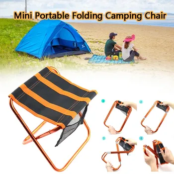 Mini Portabil Pliant Camping Scaun Pliant Camping Scaun Ușor Portabil Scaun pentru Adulți Pescuit