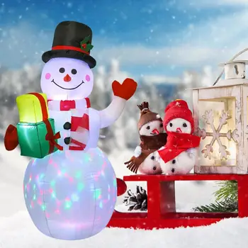 Creative Gonflabile Salut Păpușă Moș Crăciun, om de Zăpadă Eltk cu Lumini de Crăciun și Umiditate Domeniul Decor Ambarcațiunile de Decor Acasă