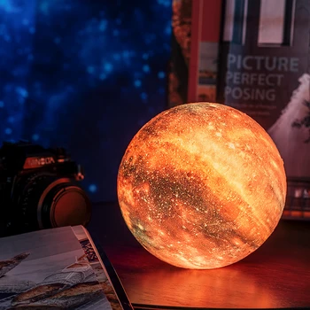 Imprimare 3D Star Luna Lampă 16 Schimbare de Culoare Touch Și Control de la Distanță Acasă Decor Creativ Cadou USB Led Lumina de Noapte Galaxy Lampa