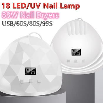 XZMUV Custome Brevet 88 Watt Mini Portabil 18 Led-uri de Gel de Unghii UV cu Led-uri de Lumină Uscător Usb Lampa de Artă Mașină și Instrumente Pentru Femei en-Gros