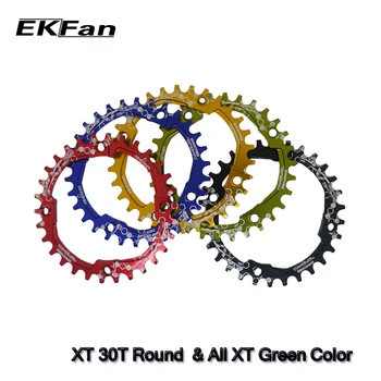 EKFan 104BCD XT Oval Rotund 30T 32T 34T 36T Ciclism Îngust Larg Biciclete MTB Angrenaj Cerc Angrenajul Placa