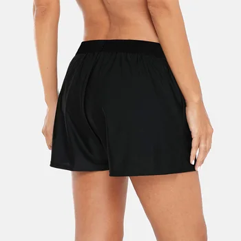 Charmleaks Doamnelor Pantaloni Scurți De Înot Femei Vrac Se Potrivi Culoare Solidă Bikini Bottom Ban Costume De Baie Slip Pantaloni Scurți Băiat Split Trunchiuri De Înot