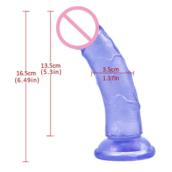 Adult manual de masturbare stick jeleu serie penis artificial penis mic de simulare penis fals destul de puternic de sex feminin adult sex produsele