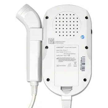 CONTEC Doppler Fetal 3MHz Sonda Bate Inima Monitor LCD Backlight Albastru Culoare + Liber GeL