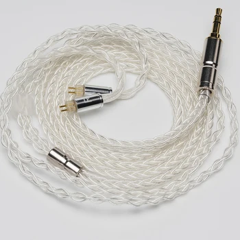2.5 mm 3.5 mm 4.4 mm pentru Căști Audio HiFi 8 Cablu Fir Placat cu Argint 0.78 pin MMCX de Tip C Plug