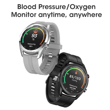 L19 ECG PPG Inteligent Ceas Barbati Sport de Ritm Cardiac Bluetooth Smartwatch rezistent la apa IP68 Tensiunii Arteriale de Oxigen Ceas din Piele pentru Femei