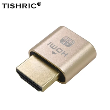 TISHRIC 10buc Aur HDMI VGA Dummy Plug de Afișare Virtuală Emulator Adaptor DDC Edid Suport 1920x1080P placa Video Minerit BTC Miner