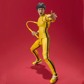 Colectia Bruce Lee Jocul Mortii Maestru Kung Fu din PVC Figura de Acțiune Cadouri pentru Copii Jucarii de Colectie 15CM Cutie
