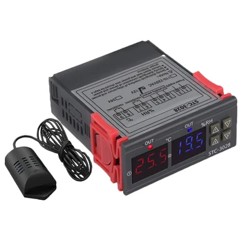 Stc-3028 Digital de Temperatură și Umiditate Metru 110-220V 10A Termostat Dual Display Termometru Higrometru Controller Reglabil 0~